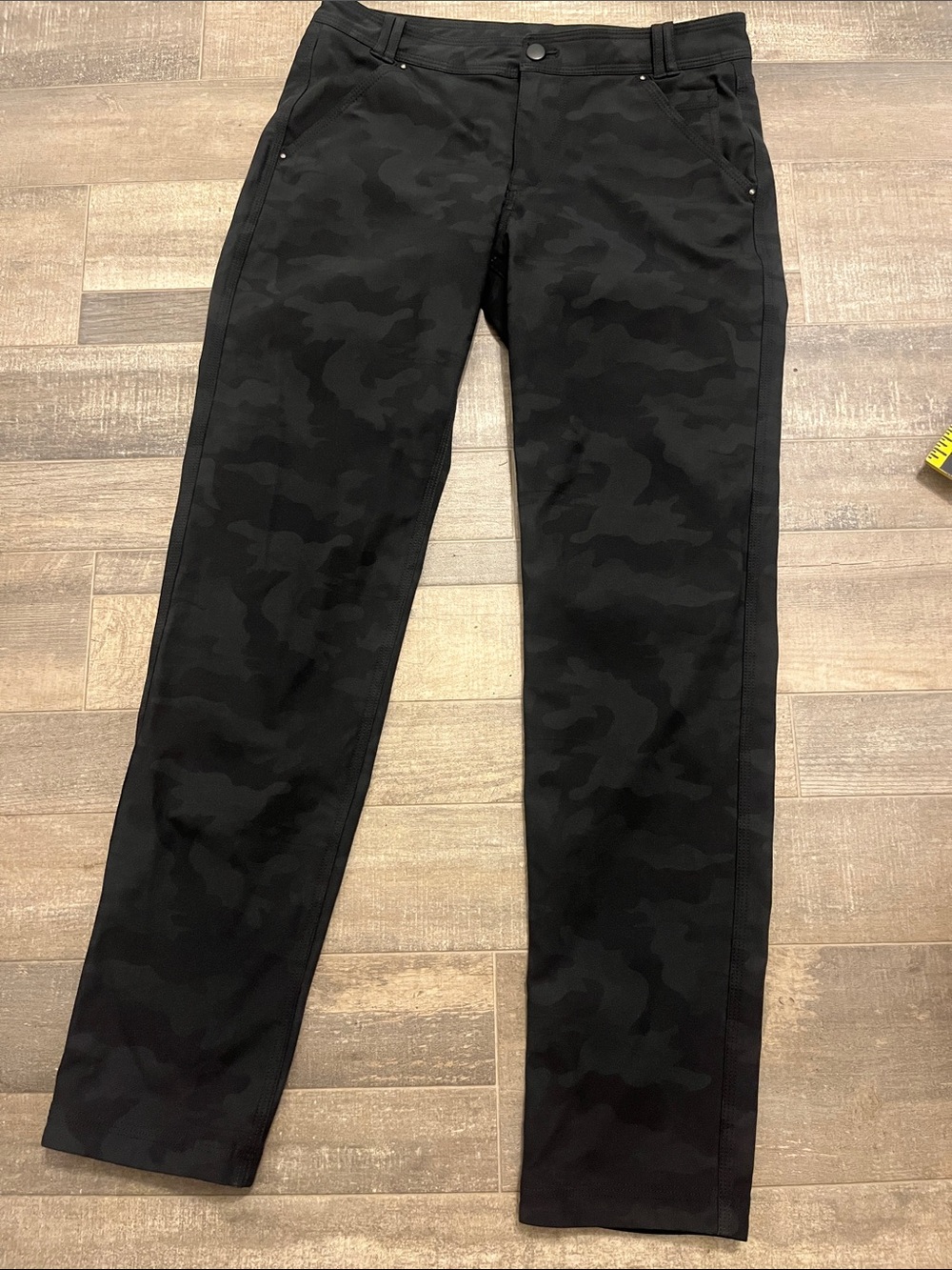 lululemon athletica Black Subtle Camo Straight Leg Pants
